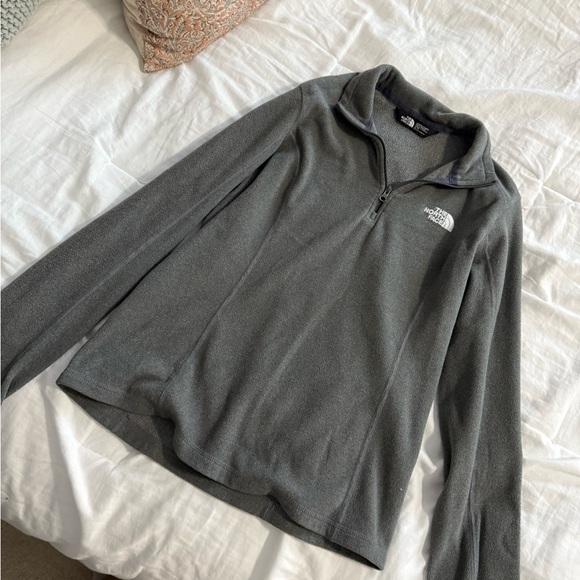 The North Face Tops - The North Face Gray Fleece Jacket